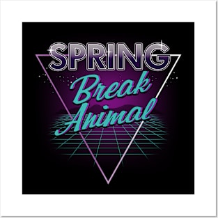 Spring Break Animal 80's Spring Season Meme Posters and Art